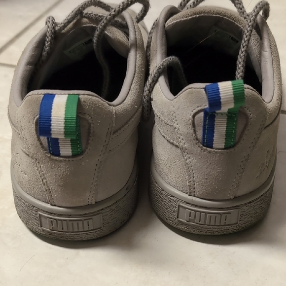 Puma Suede "Big Sean" Gray Leather Sneakers - Picture 4 of 11